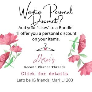 Personal Discount 😃 use the Shopping 🛍 icon